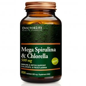 Doctor Life Mega Spirulina & Chlorella 500mg, 200 tabletek
