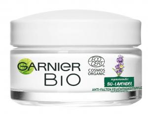 (DE) Garnier, Organiczny lawendowy krem ??przeciwzmarszczkowy, przeciwstresowy z olejkiem lawendowym i witaminą E, 50ml (PRODUKT Z NIEMIEC)