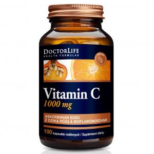Vitamin C Buffered Vitamin C buforowana witamina C 1000mg suplement diety Dzika Róża & Bioflawonoida 100 kapsułek
