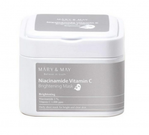Mary&May Rozświetlające maseczki Niacinamide Vitamin C - 30 sztuk