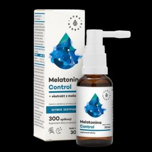 Aura Herbals Melatonina Control + ekstrakt z melisy - 30 ml
