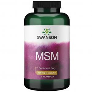 Swanson MSM (siarka organiczna) 500 mg - 250 kapsułek