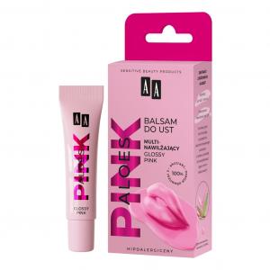 Aloes Pink multinawilżający balsam do ust Glossy Pink 10g