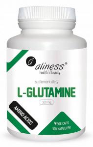 ALINESS L-Glutamine 500 mg x 100 Vege caps.