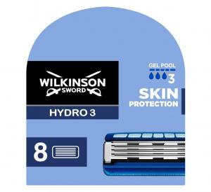 (DE) Wilkinson, Hydro 3 Skin Protection Wymienne wkłady, 8 sztuk (PRODUKT Z NIEMIEC)