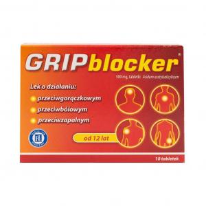 Gripblocker na ból i gorączkę 10 tabletek
