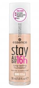 (DE) Essence, Stay all day 16h, Podkład odcień soft vanilla 08, 30 ml (PRODUKT Z NIEMIEC)