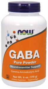 GABA Kwas Gamma Aminomasłowy 170 g NOW FOODS