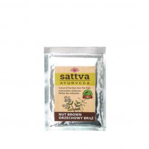 Sattva - Henna do włosów - Orzechowy Brąz - 10 g