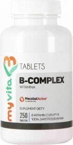 Witamina B Complex B1 B2 B6 B12 BIOTYNA 250 tabletek MyVita