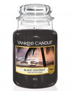 (DE) Yankee Candle, Black Coconut, Świeca zapachowa, 623g (PRODUKT Z NIEMIEC)