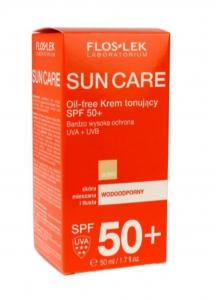 Flos-Lek, Sun Care Oil-free Krem tonujący SPF 50+, 50 ml