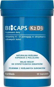 ForMeds BICAPS K2 D3 Witamina K-2 MK-7 + D3 2000 IU - suplement diety- 60 kapsułek