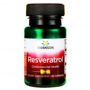 SWANSON Resveratrol 100mg 30 kapsułek Resweratrol - suplement diety