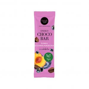 Foods by Ann, Pocket Choco Bar Baton Śliwka & Czarna Porzeczka w czekoladzie, 35g