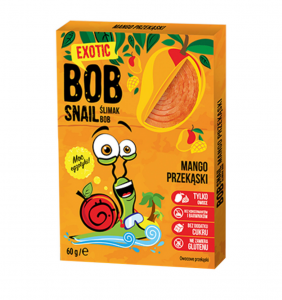 Bob Snail Przekąska mango bez dodatku cukru - 60 g