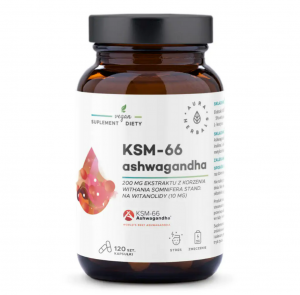 Aura Herbals Ashwagandha KSM-66 200 mg 120 kapsułek