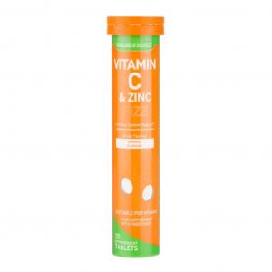 Vitamin C & Zinc Effervescent Orange 20 tabletek Holland & Barrett