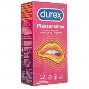 Durex prezerwatywy Pleasuremax 12 szt z wypustkami prążkami