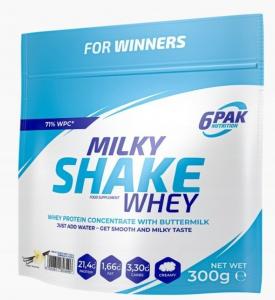 6PAK Milky Shake Whey 300g białko o smaku waniliowym