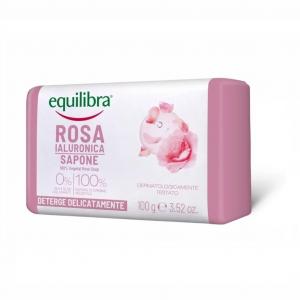 Rosa delikatnie oczyszczające różane mydło z kwasem hialuronowym 100g