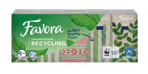 (DE) Favora Recycling Chusteczki higieniczne 15 x 10 sztuk (PRODUKT Z NIEMIEC)