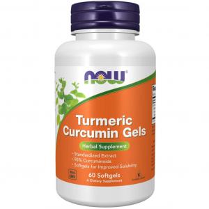 NOW Foods Turmeric Curcumin Gels - 60 kapsułek żelowych