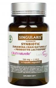 Singularis, Synbiotic Żurawina Cran Naturelle + Probiotyk Lactospore, 30 kapsułek