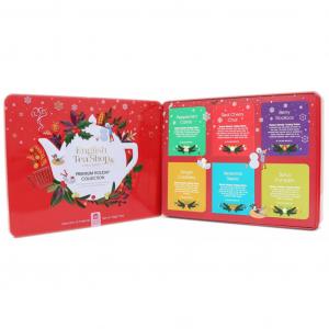 Zestaw herbatek Premium Holiday Collection w ozdobnej czerwonej puszce BIO 44 g English Tea Shop