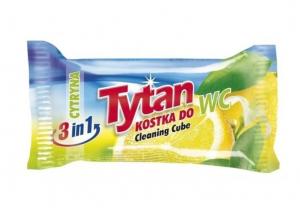 Tytan, Dwufazowa kostka do WC cytryna - zapas, 40g