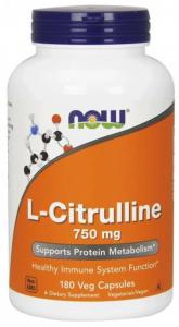 LCitrulline LCytrulina 750 mg 180 kapsułek NOW FOODS