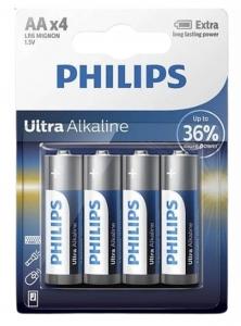 Philips, Baterie Ultra Alkaline AA, 4 sztuki