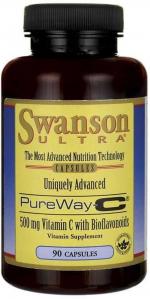Witamina C z bioflawonoidami cytrusowymi PureWay-C 500mg 90 kapsułek SWANSON