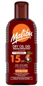 (DE) Malibu Dry Oil Gel Suchy olejek w żelu SPF15, 200ml (PRODUKT Z NIEMIEC)