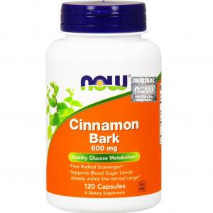 Cinnamon Bark Kora Cynamonu 600 mg 120 kapsułek NOW FOODS