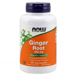 Ginger Root Imbir 550 mg 100 kapsułek NOW FOODS