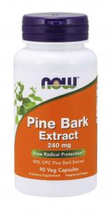 Pine Bark Extract Ekstrakt z kory Sosny 90 kapsułek NOW FOODS