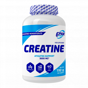 6PAK Creatine Monohydrate 120 tabletek