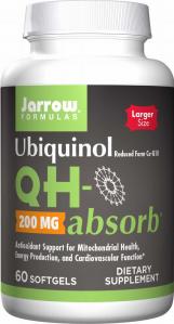 Ubiquinol QH-absorb Aktywna forma koenzymu Q10 200 mg 60 kapsułek JARROW FORMULAS