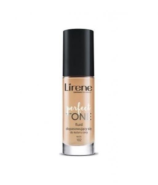 Lirene Perfect Tone 102 Nude (chłodny) fluid dopasowuje się do koloru cery 30 ml