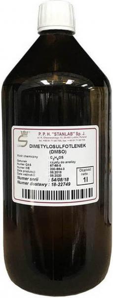 Dimetylosulfotlenek DMSO butelka szklana 1l Stanlab