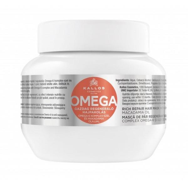 Kallos Omega Rich Regenerująca maska z kompleksem omega-6 i olejem makadamia, 275ml