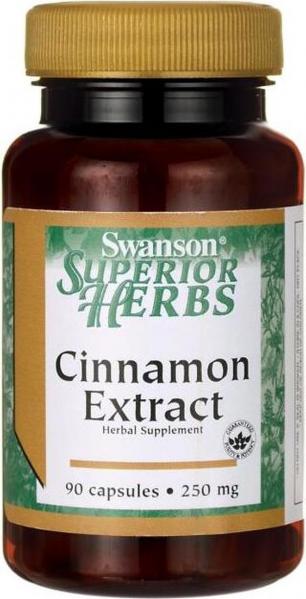 Cynamon ekstrakt Cinnamon Extract 250mg 90 kapsułek SWANSON