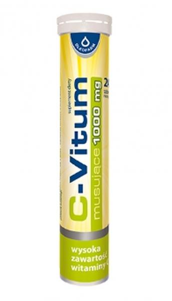 C-Vitum musujące 1000 mg, 24 tabletki musujące