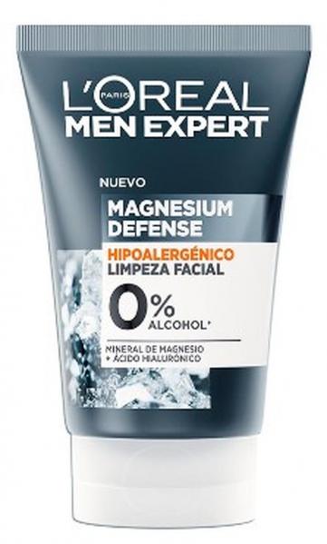 (DE) L'Oréal, Men Expert Magnesium Defense, Żel do mycia twarzy, 100ml (PRODUKT Z NIEMIEC)