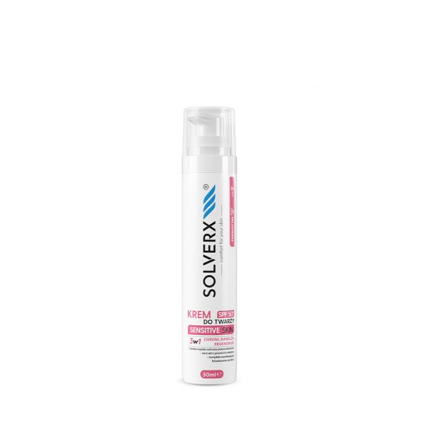 Solvrex Sensitive Skin for Women Krem z SPF50+ skóra wrażliwa i naczynkowa, 50ml