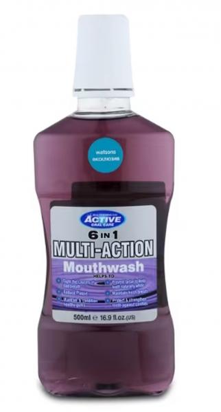 Beauty Formulas Multi-Active Płyn do płukania jamy ustnej 6w1, 500 ml