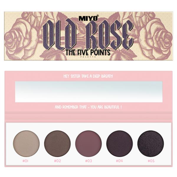 The Five Points Palette paleta cieni do powiek Old Rose 6.5g