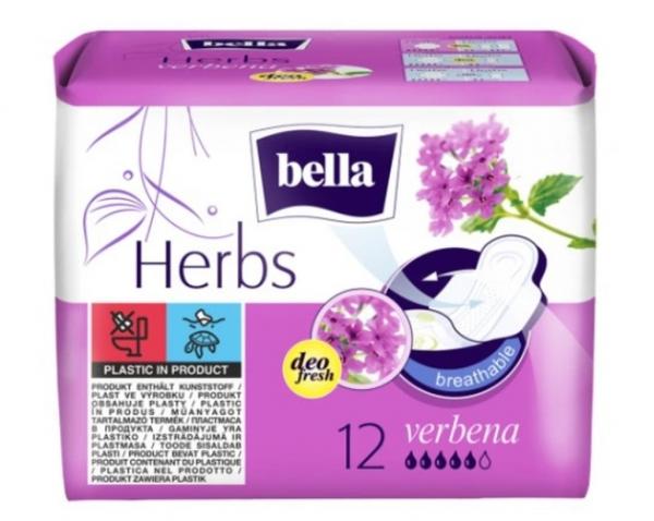 Bella Herbs, Verbena Podpaski ze skrzydełkami, 12 sztuk