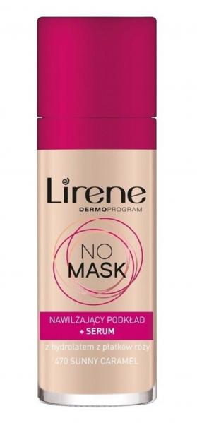 Lirene, No Mask, Podkład kryjący do twarzy, 470 Sunny Carmel, 30 ml
